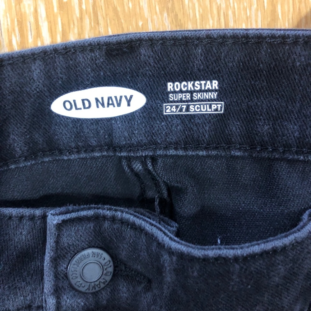 Old Navy 24/7 Rockstar Black Jeans